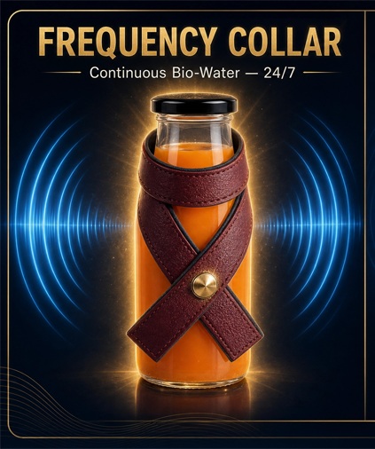 Frequency Collar on bottle